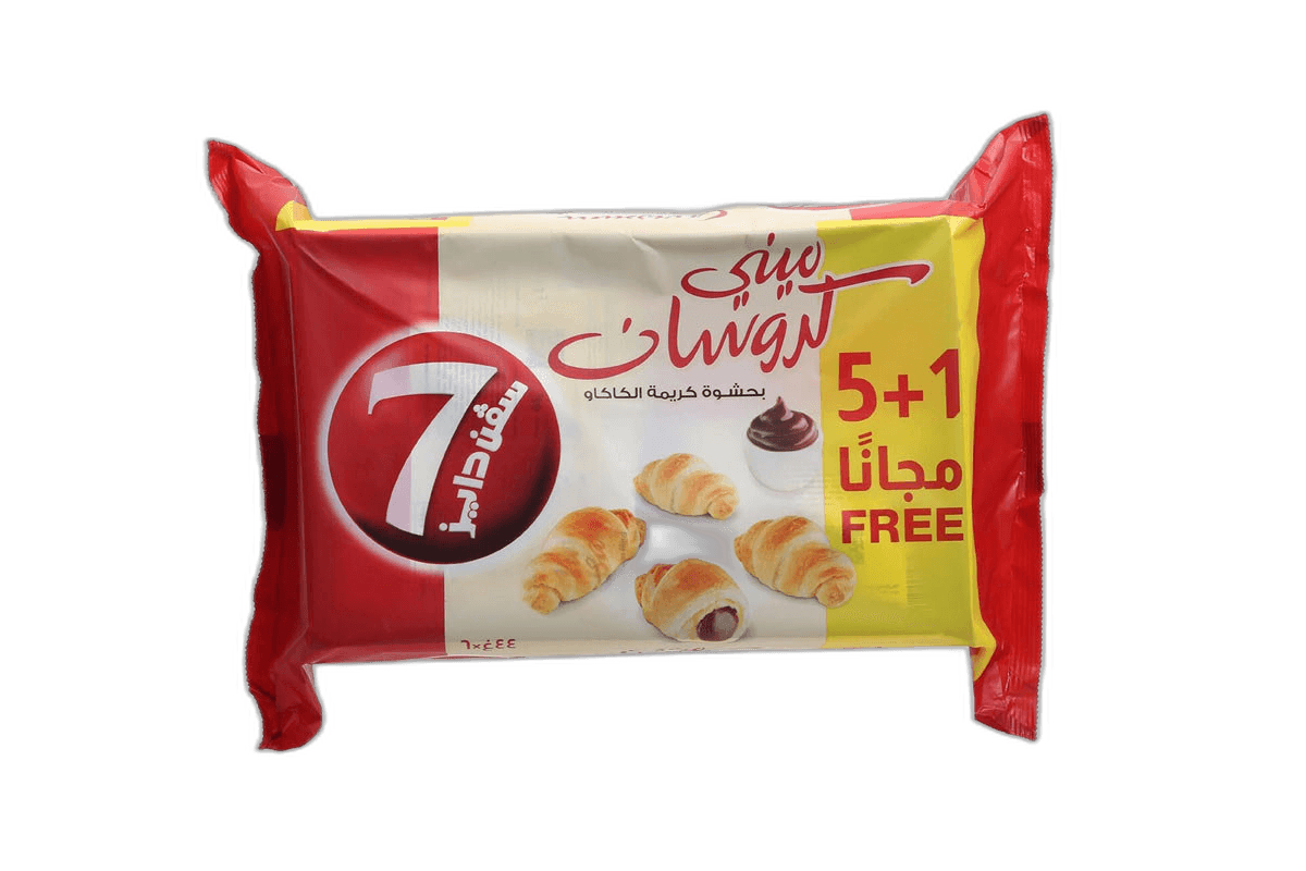 Almarai 7 Days Croissant Mini Chocolate 6 x, 44g