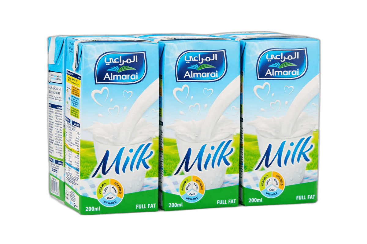 Almarai Added Vitamins UHT FF Milk 6 x 200 ml