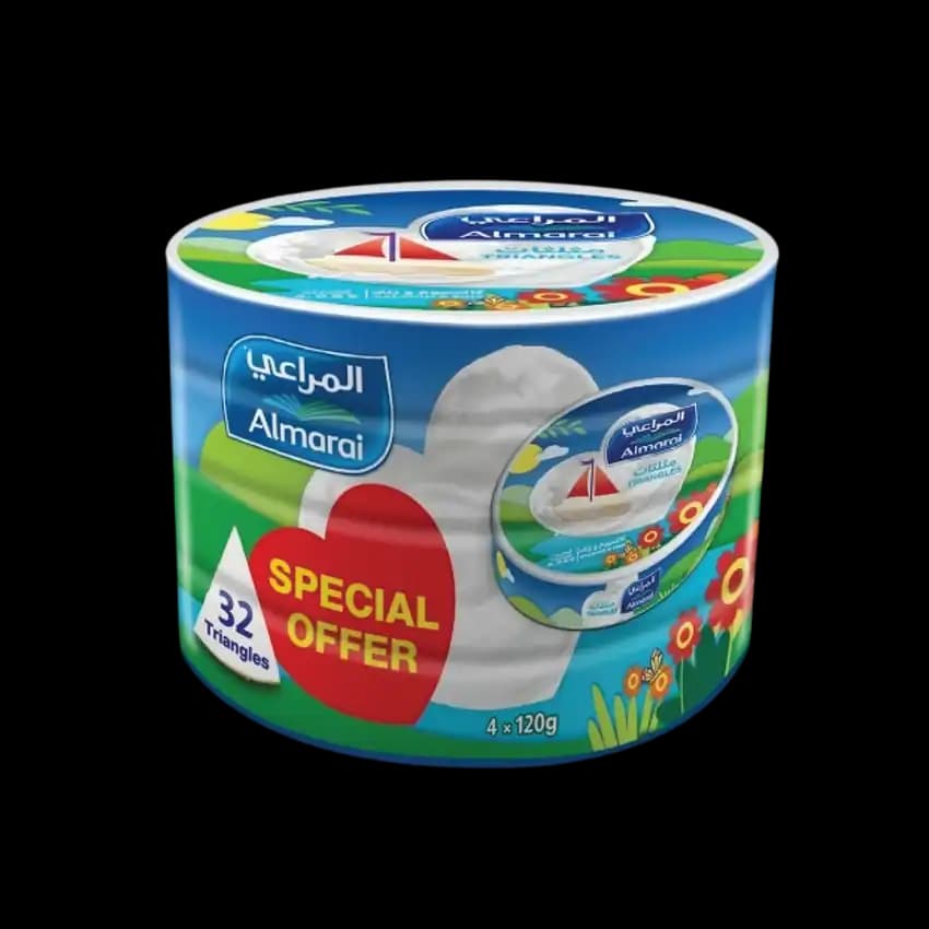 Almarai Triangle Cheese FF 4 x, 120g