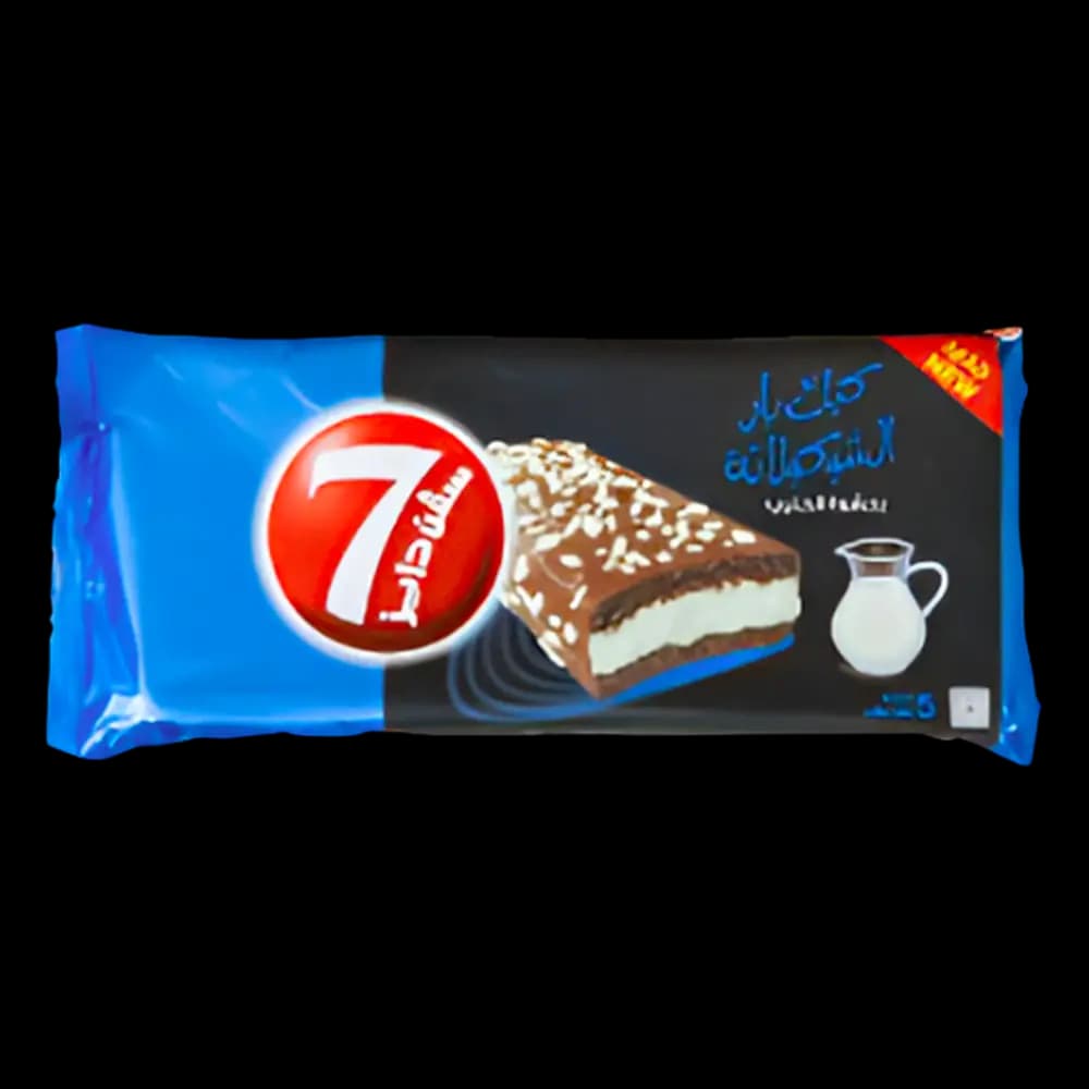 7days Enrobe Cake Bar with Milk Filling 5 x, 40g