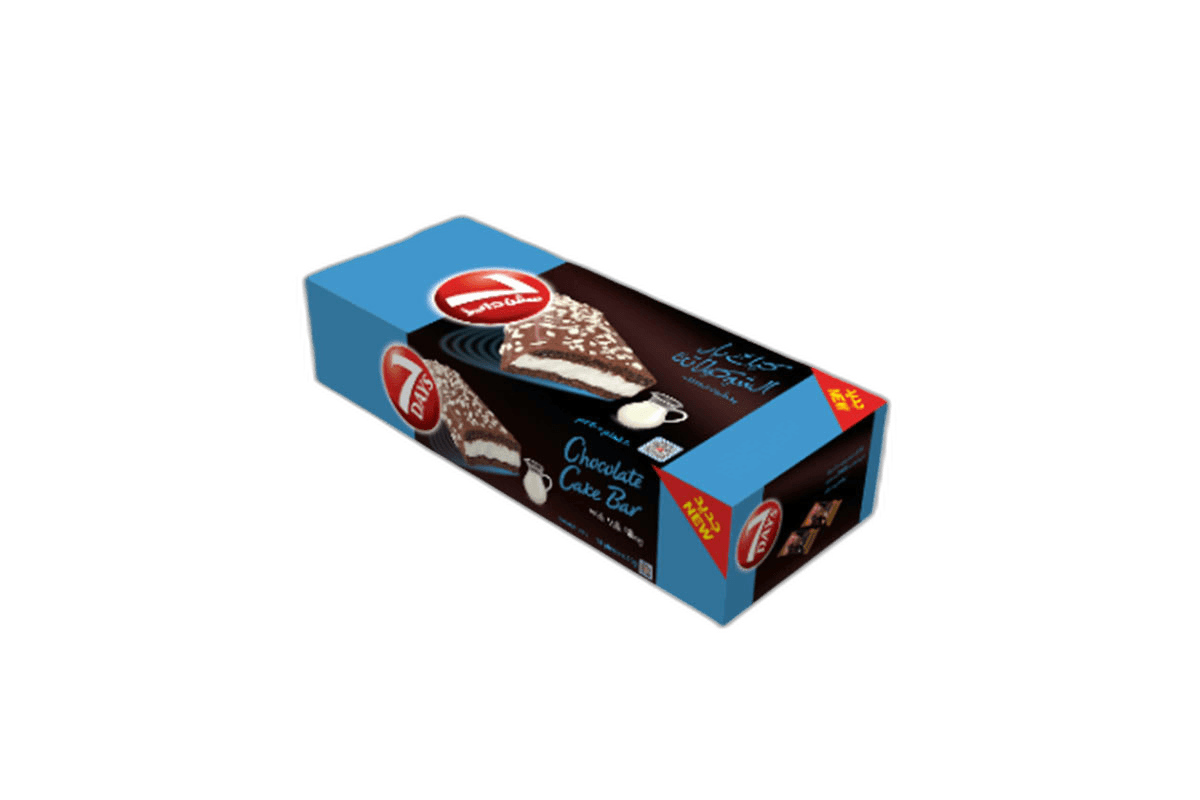 7days Enrobe Cake Bar with Milk Filling 10 x, 40g
