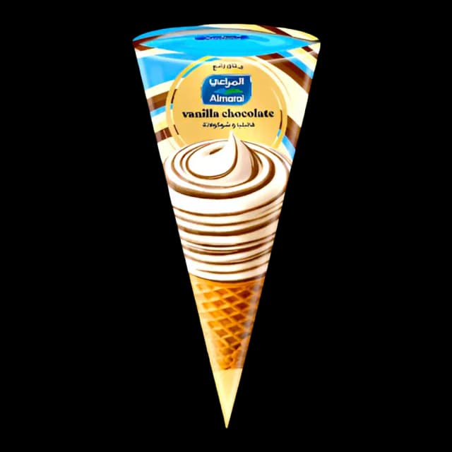 Almarai Vanilla Chocolate Ice Cream Cone, 120ml