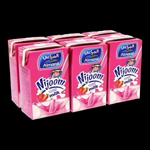 Almarai UHT Strawberry Milk Nijoom 6 x, 150ml