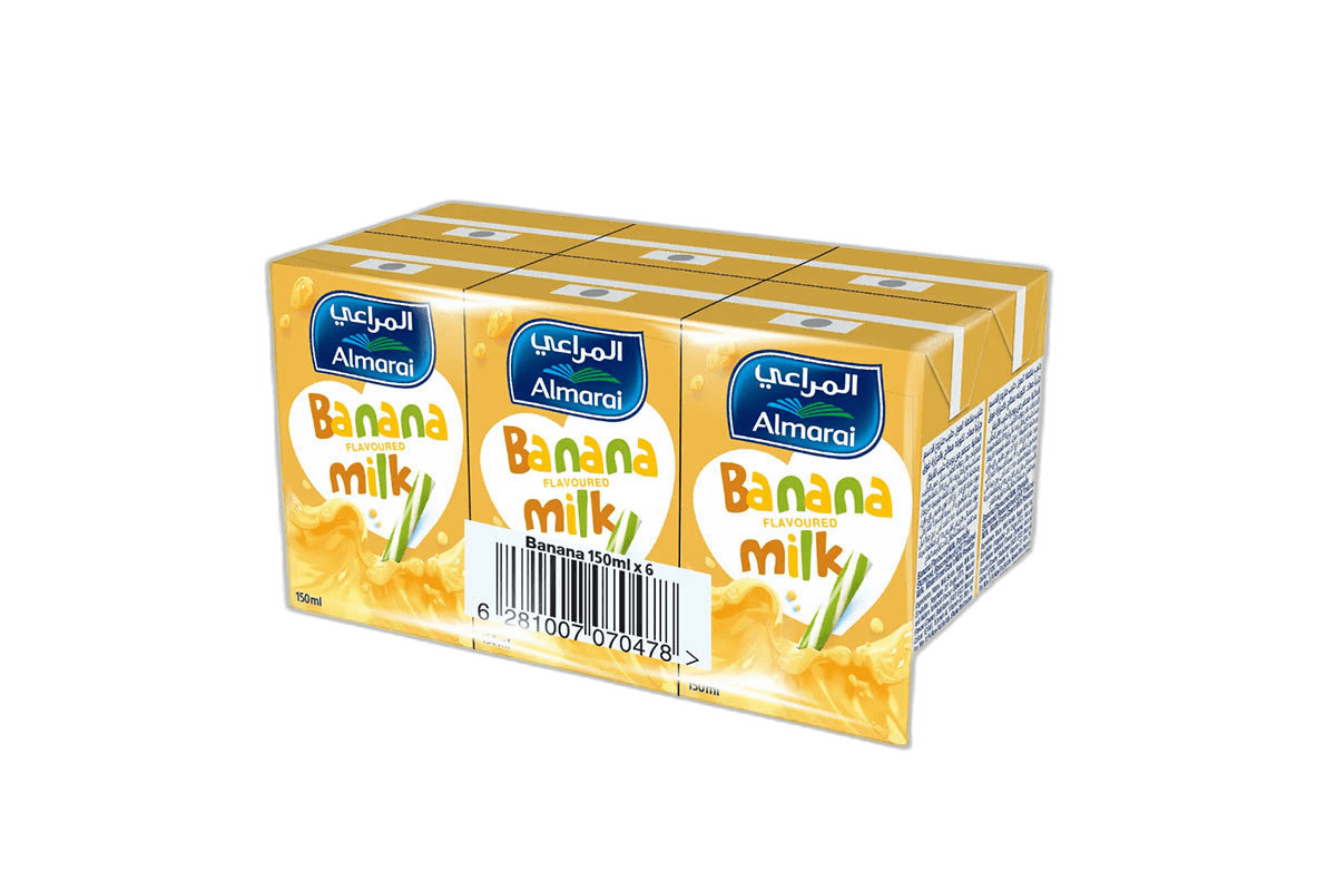 Almarai Banana Nijoom UHT Milk 6 x 150 ml