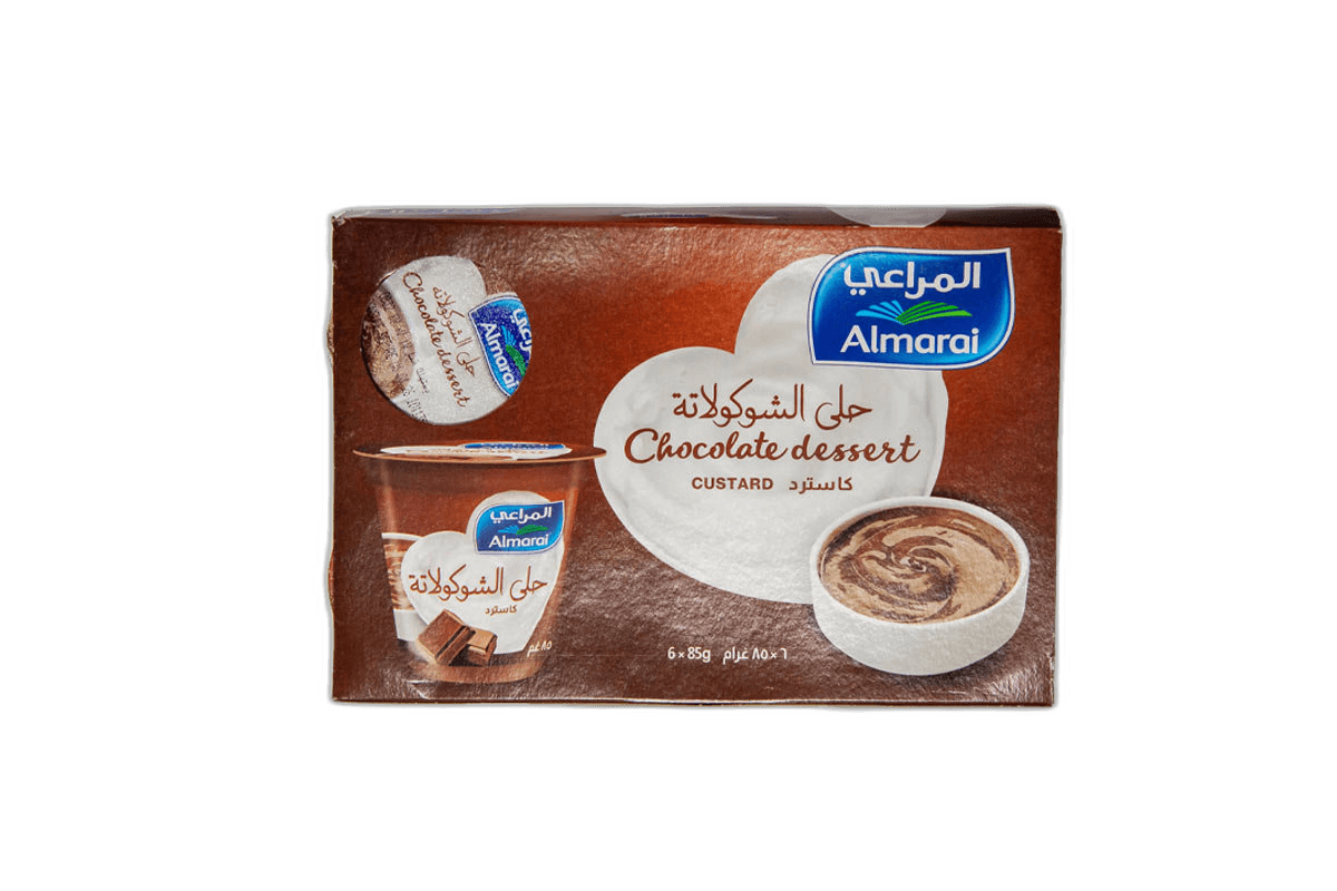Almarai Custard Chocolate 6 x, 85g