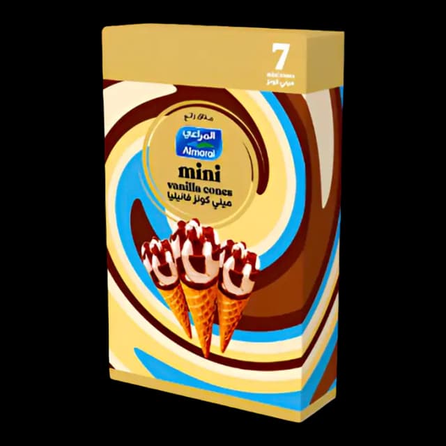 Almarai Ice Cream Cone Mini Vanilla 196ml