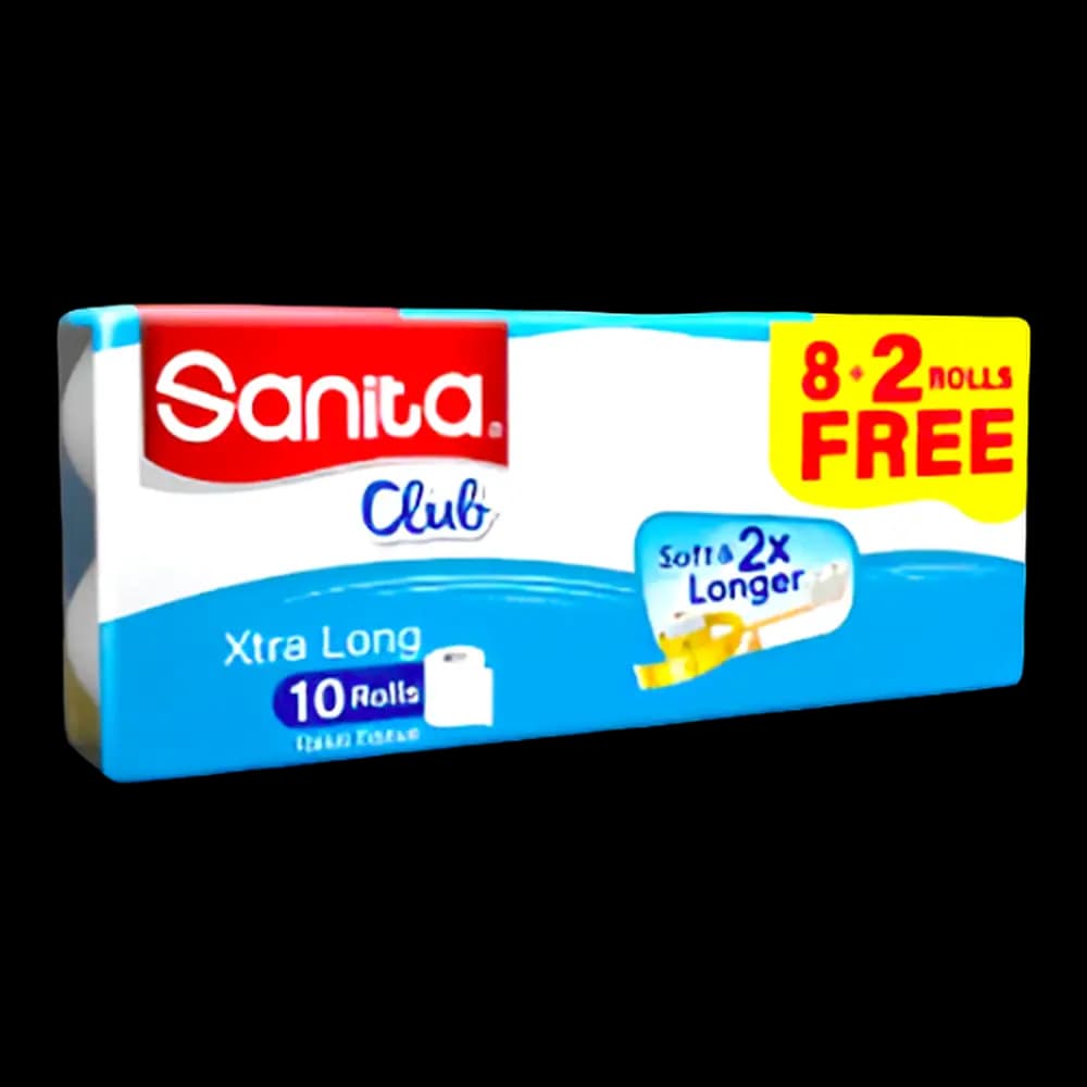 Napco Sanita Club Family Toilet Roll 30M 10 Pack