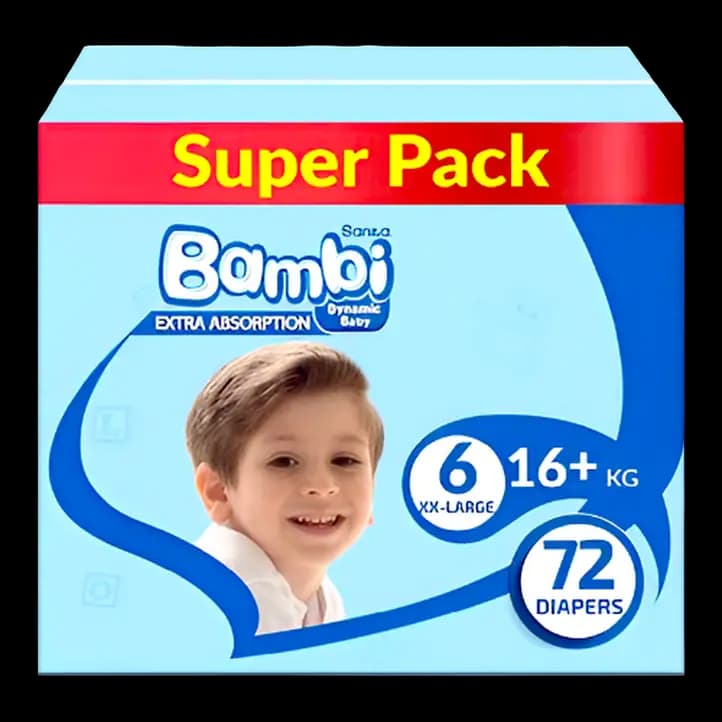 Sanita Bambi XXL Diaper Jumbo 72s
