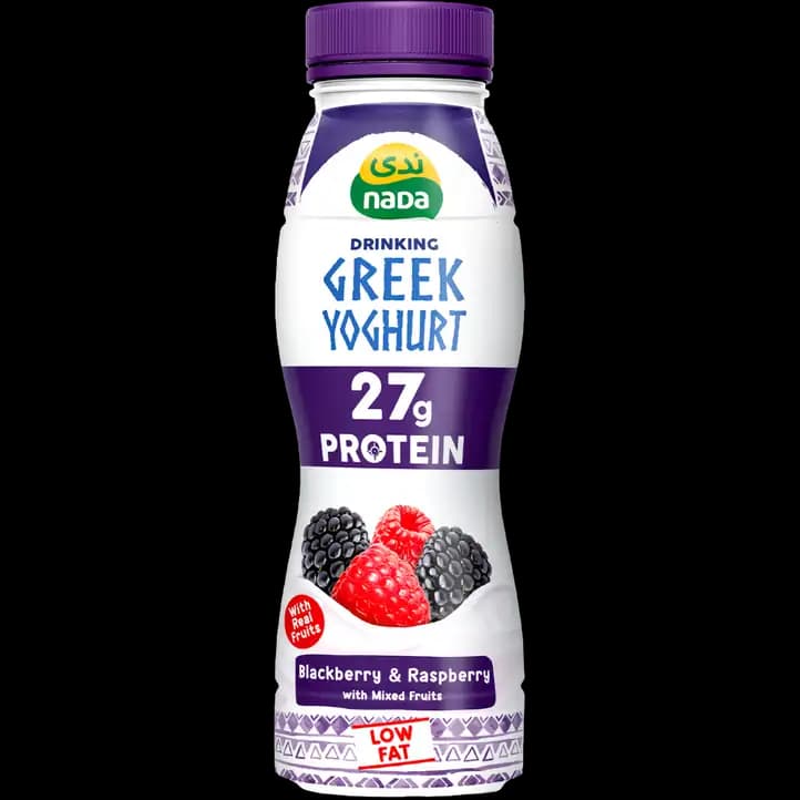 Nada Blk and Rspberry Drinking Yog Greek, 330ml