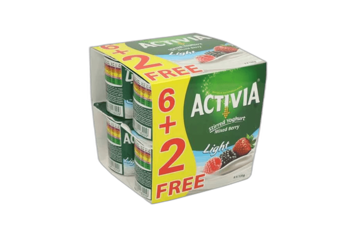 Activia Fruit Yoghurt Berry 8 x 120 g
