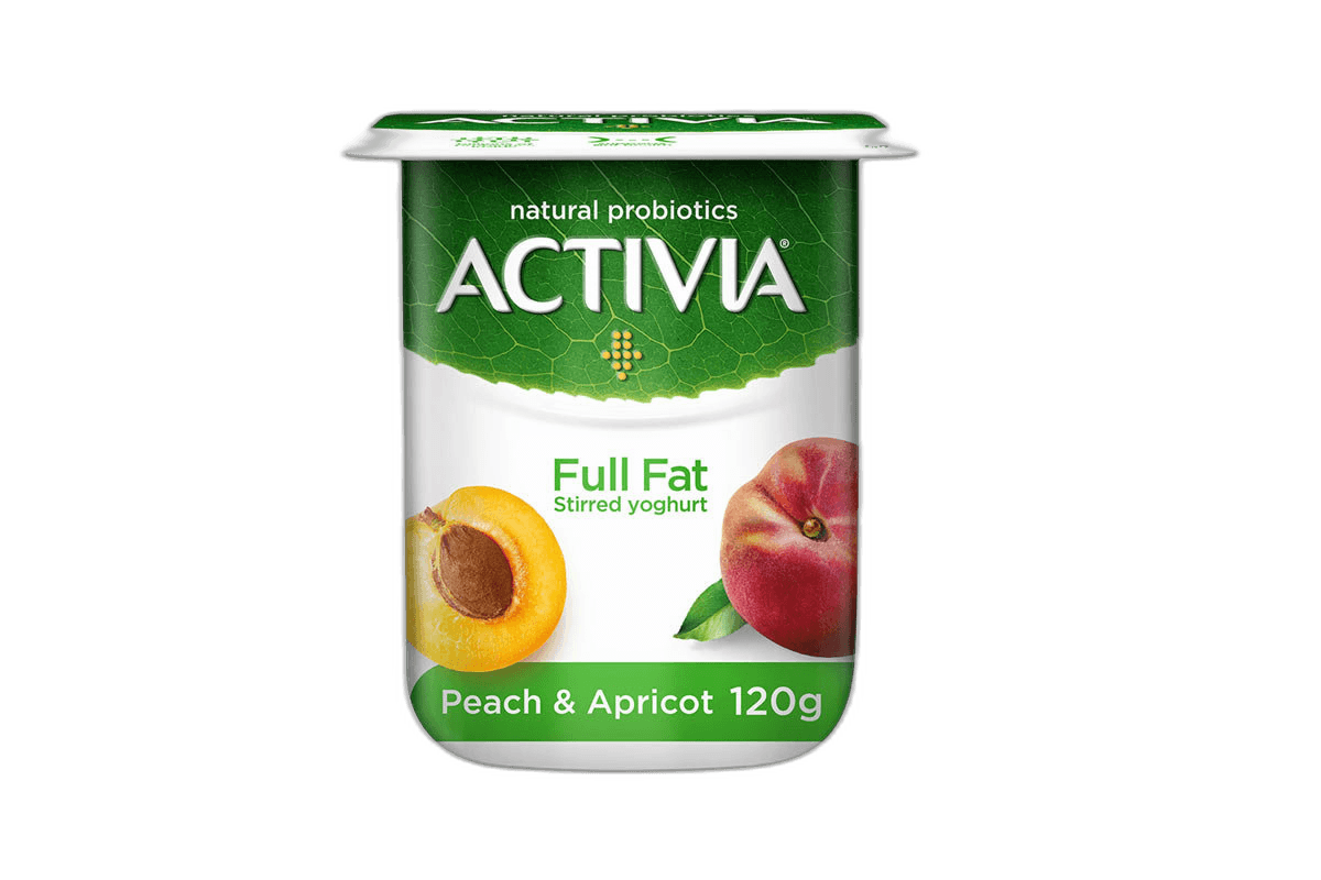 Activia Fruit Peach Apricot Yoghurt, 120g