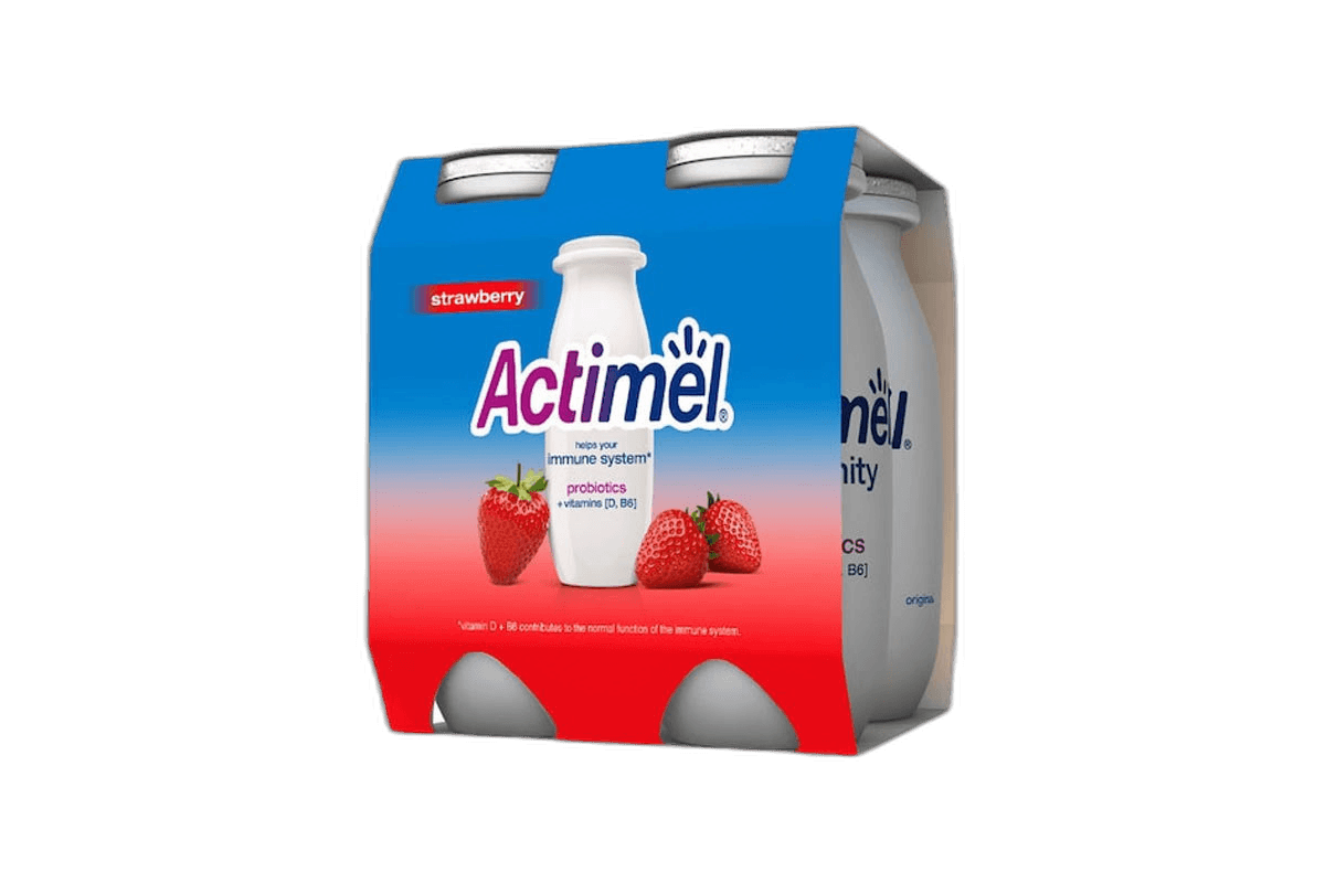 Actimel Diary Drink Strawberry 4 x 93 ml