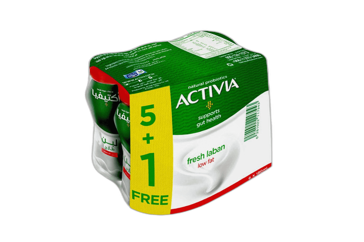 Activia Laban, 180ml 5 + 1 Lf-With 5 Probiotic