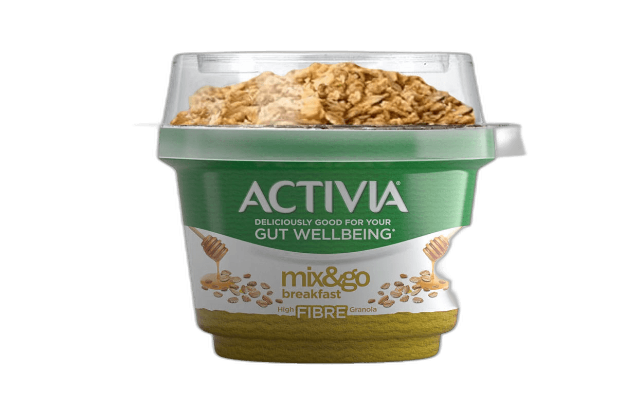 Activia Mix & GO Yoghurt Honey Oat Cereal, 170g