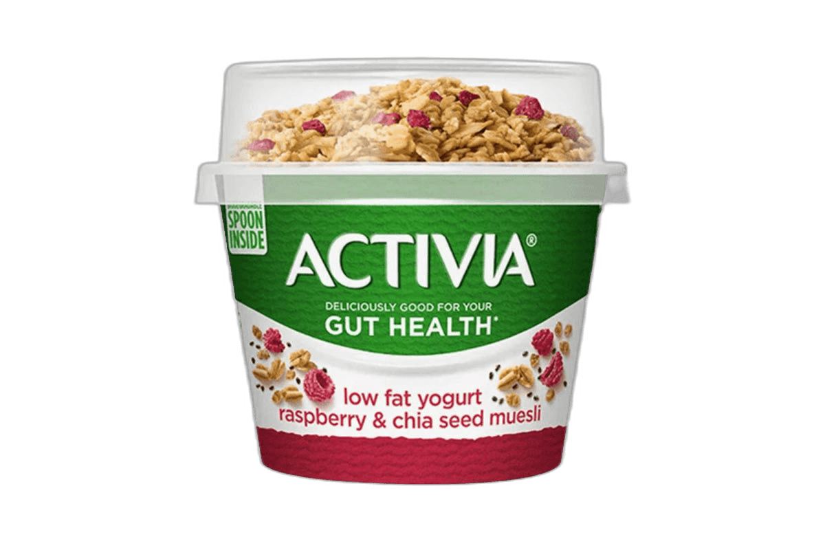 Activia Mix & GO Yoghurt Chia Raspberry, 170g
