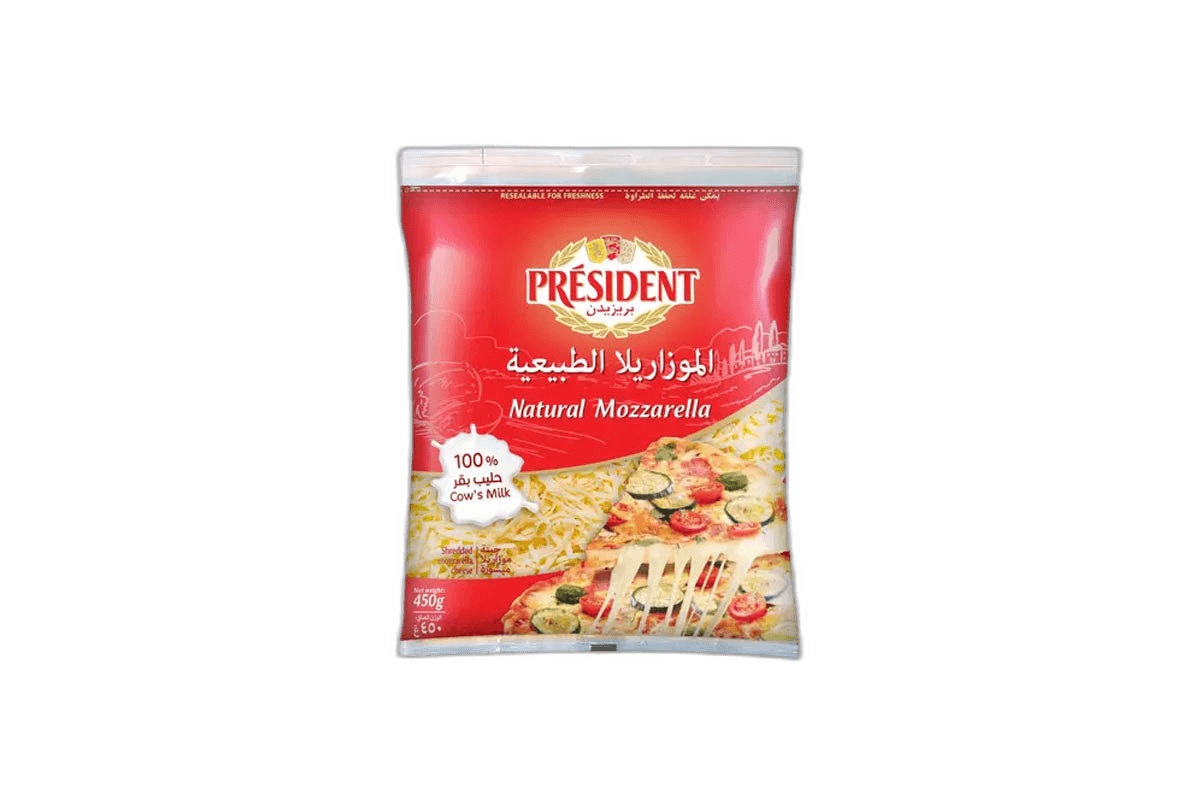 President Mozzarella Shredded 450 g