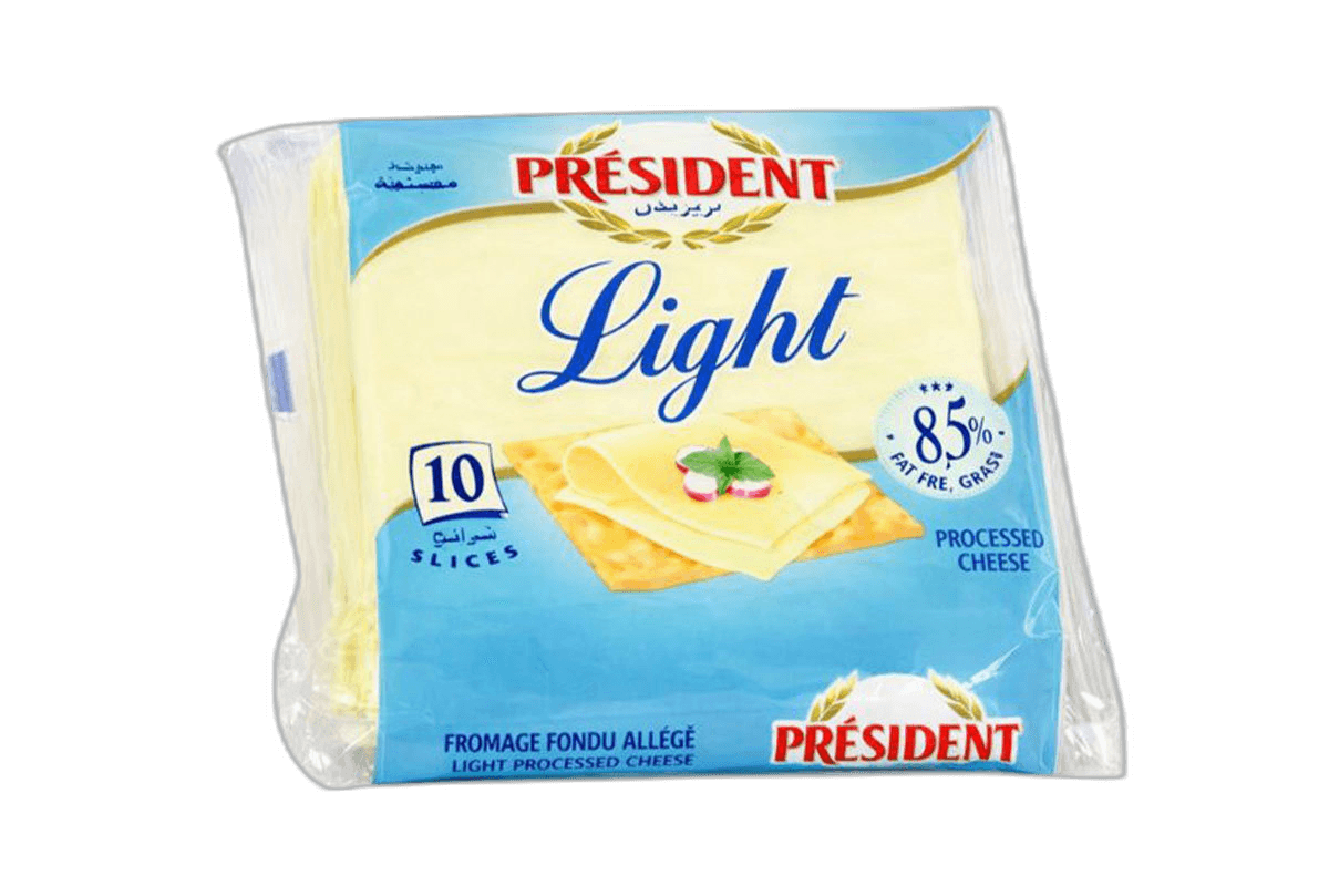 President Light Slices Cheese, 200g