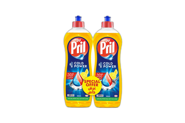 Pril Dishwash Liquid Lemon 2 x, 950ml