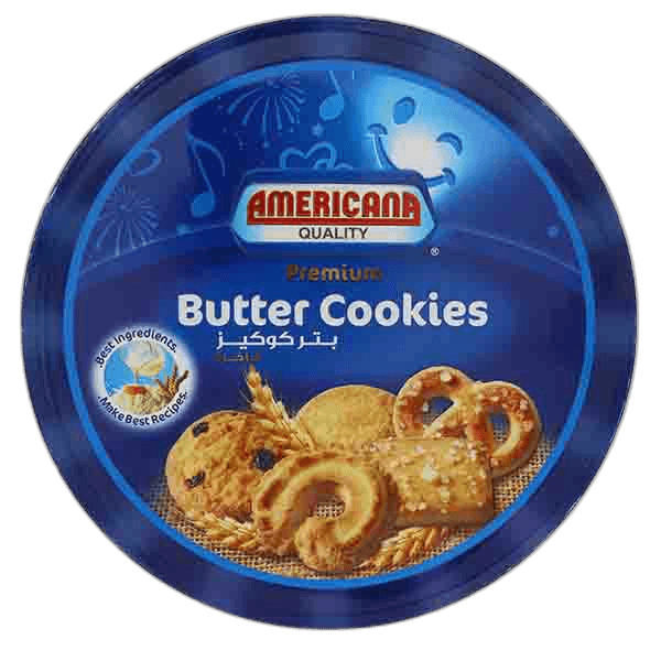 Americana Blue Tin Butter Cookies 908 g