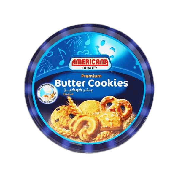 Americana Blue Tin Butter Cookies 454 g