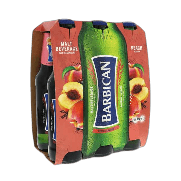 Barbican Bottle Peach 330 ml x 6