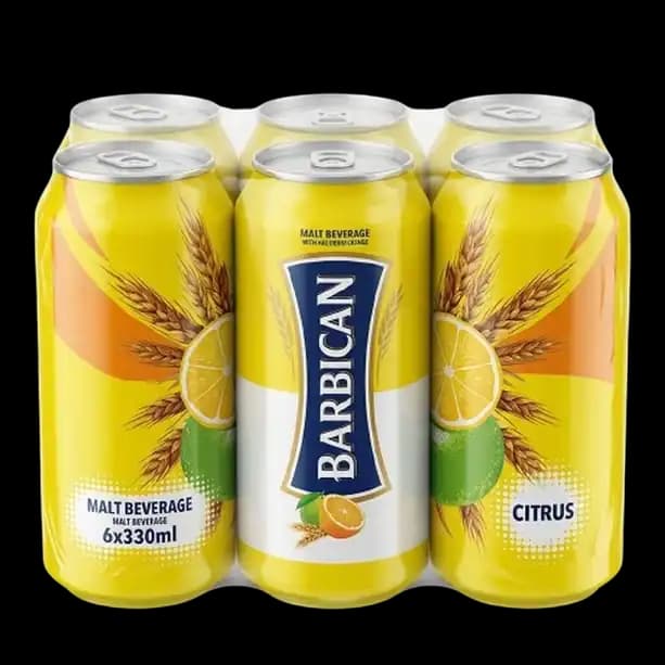Barbican Citrus Non-Alcoholic Malt Beverage 6 × 330ml