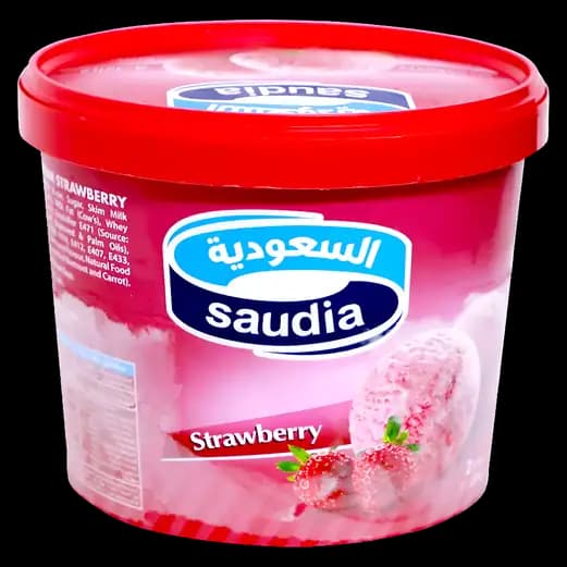 Saudia Strawberry Ice Cream, 2L