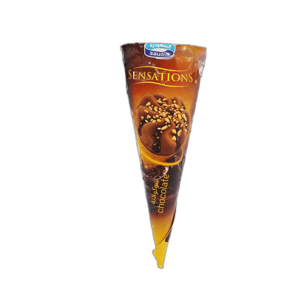 Saudia Pr.Chocolate Ice Cream Cone 150 ml