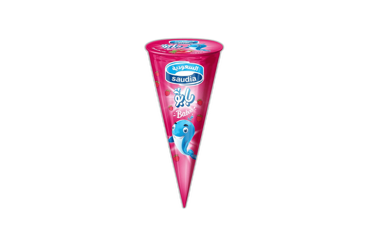 Saudia Baboo Strawberry Cones 110 ml