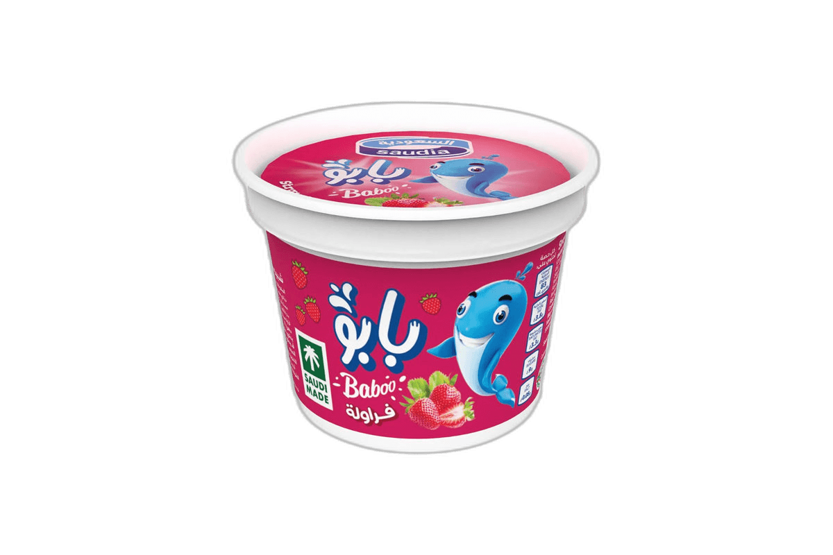 Saudia Baboo Strawberry Cup Ice Cream 100 ml