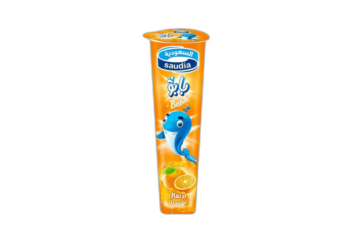 Saudia Baboo Orange Pushup Ice Cream 120 ml