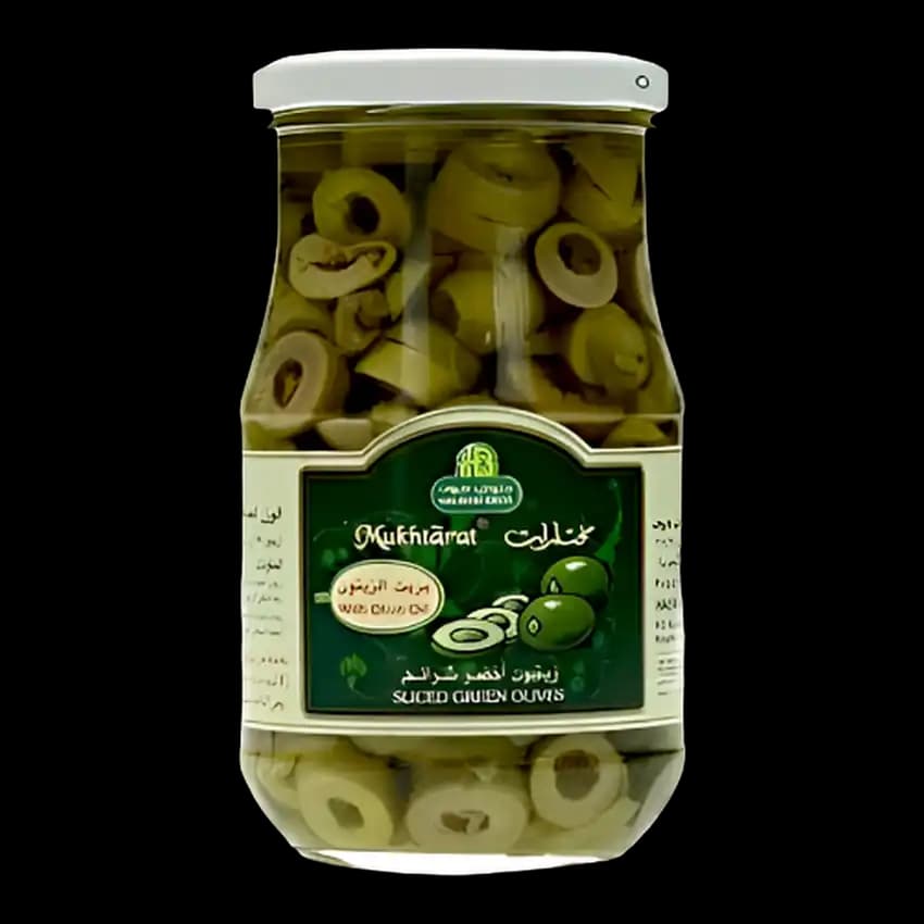 Halwani Sliced Green Olives, 325g