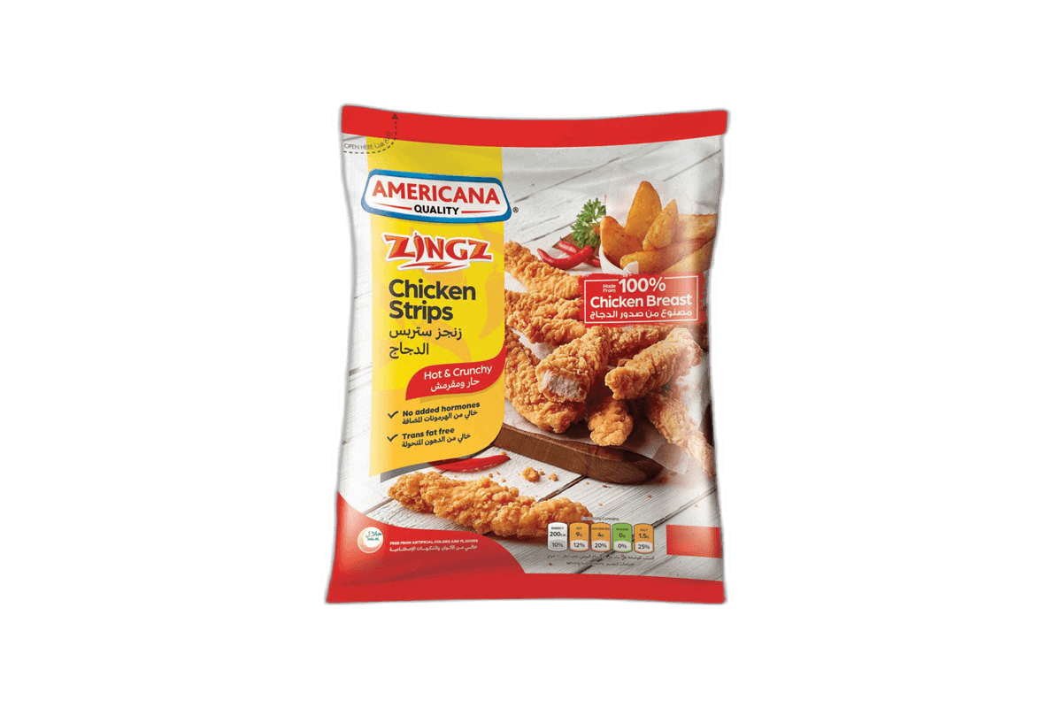 Americana Chicken Strips Spicy Bag 1 kg