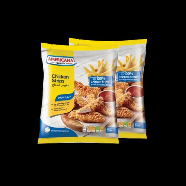 Americana Chicken Strips Plain 2 x, 750g