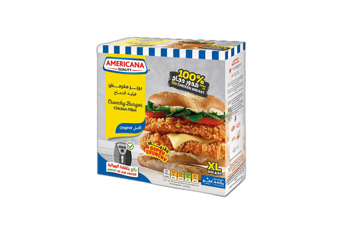 Americana Crunchy Zing Chicken Fillet Burger 440 g