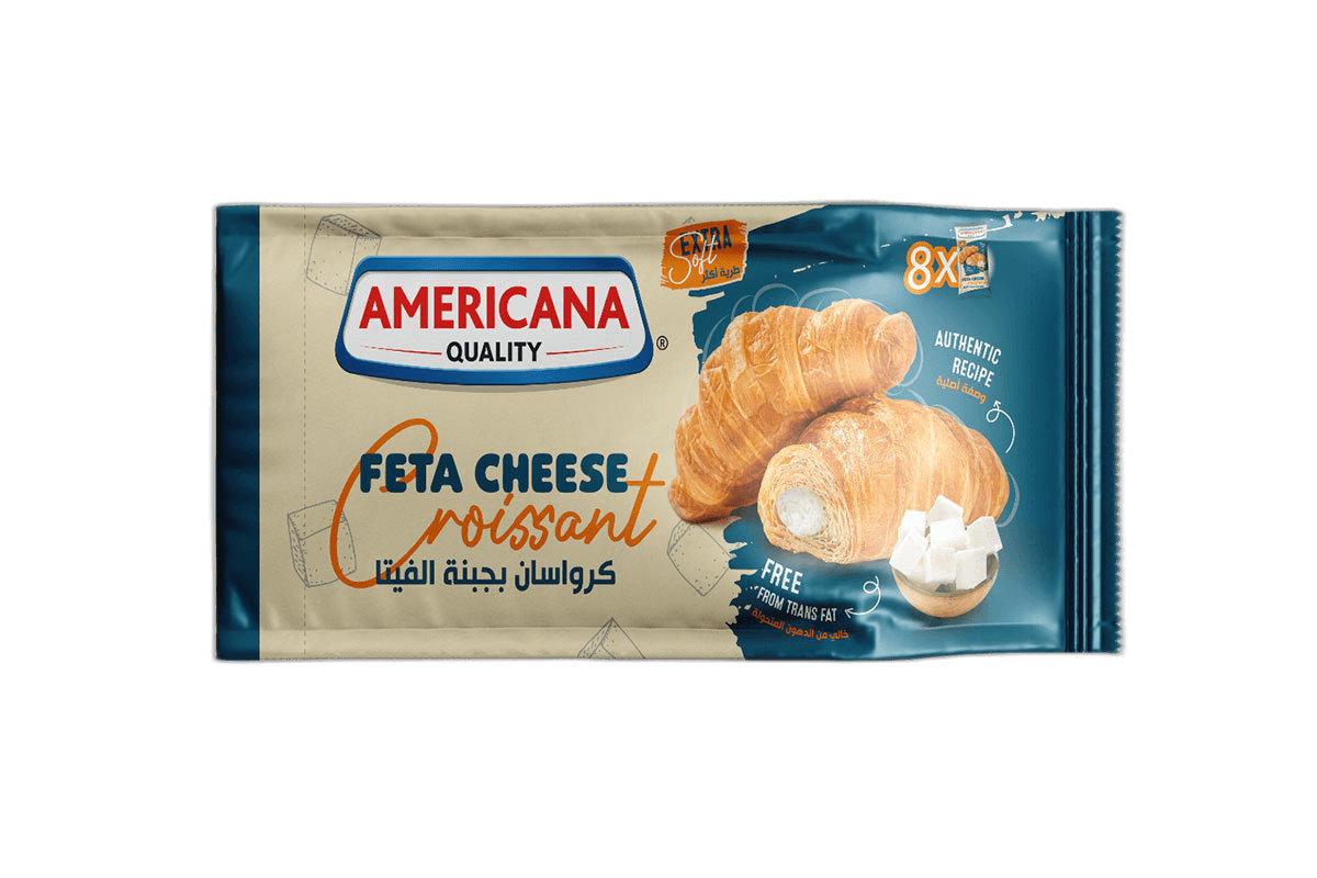 Amr Soft Feta Cheese Croissant Trans Fat Free 8 x 65 g