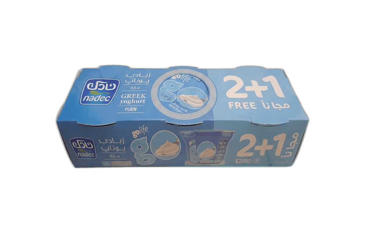 Nadec Yogurt Plain Greek, 160g Pro 3 Pack