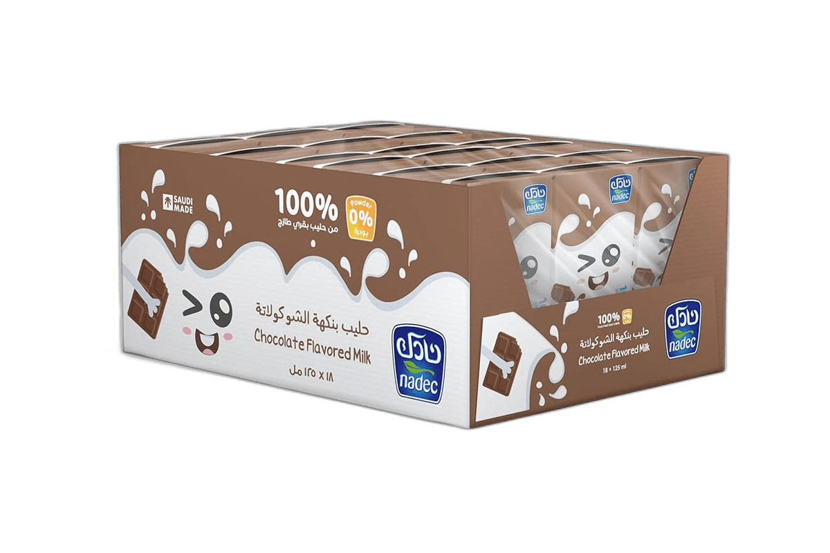Nadec Chocolate Milk 18 x 125 ml