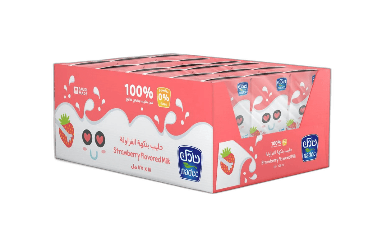 Nadec Strawberry Milk 18 x 125 ml