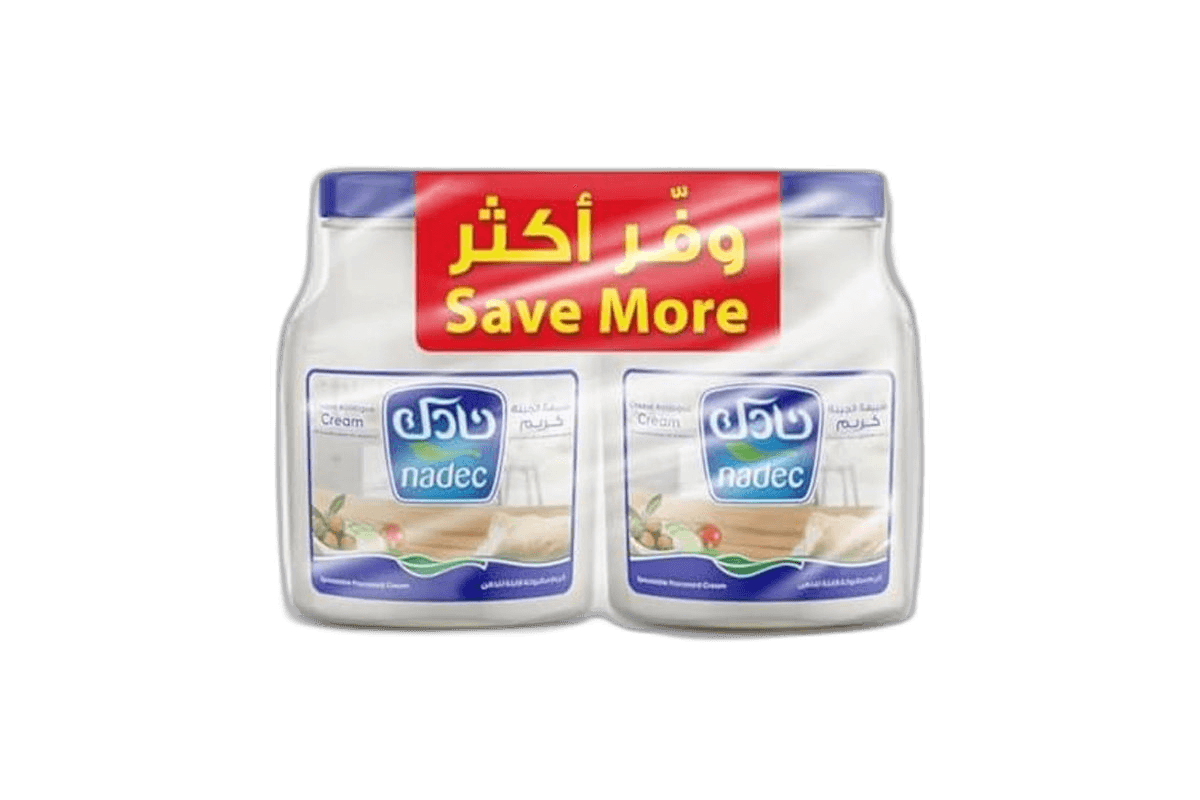 Nadec Cream Spread Jar Cheese 2 x 900 g