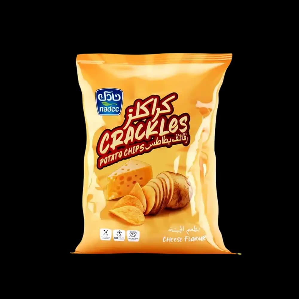 Nadec Crackles Potato Chips Cheese, 40g