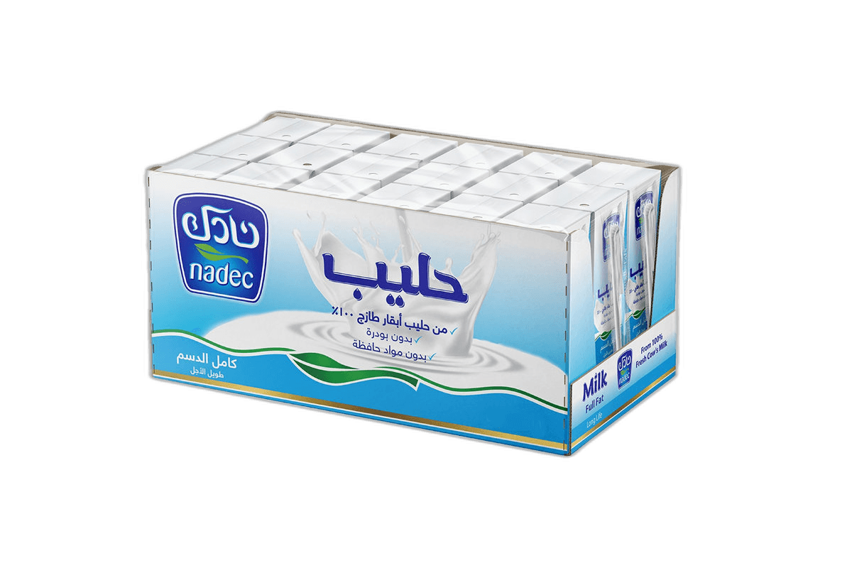 Nadec UHT Full Fat Milk 18 x 200 ml