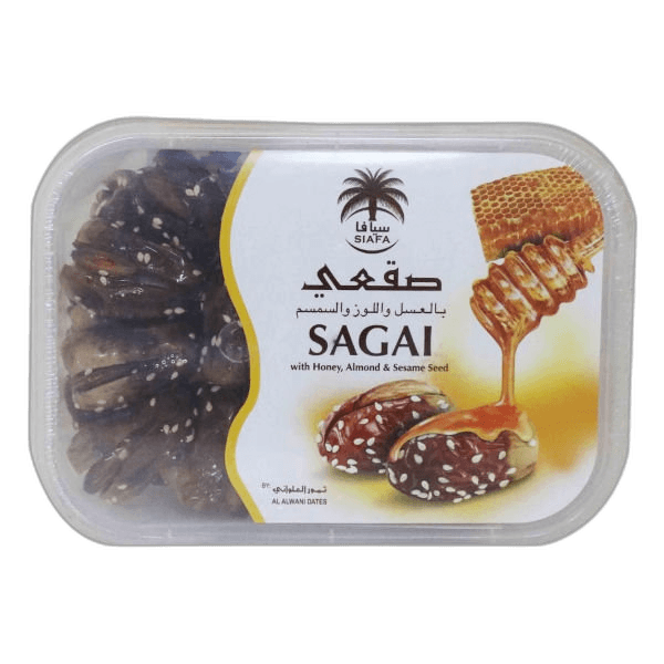 Siafa Dates Sagai W Alomond Honey and Sesame, 400g