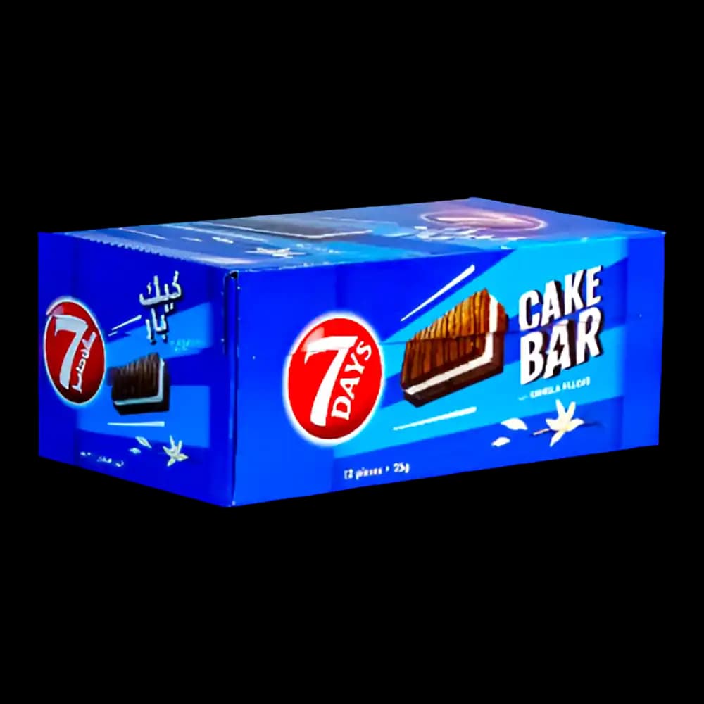 7 Days Vanilla Cake Bar 12 x, 25g