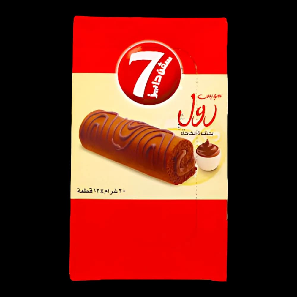 7days Mini Chocolate Swiss Roll 12 Pack *, 20g