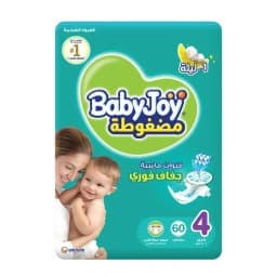 Babyjoy Tape Size 4 (8 -, 10kg) 60 Diapers - image 1
