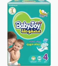 Babyjoy Tape Size 4 (8 -10 kg) 60 Diapers