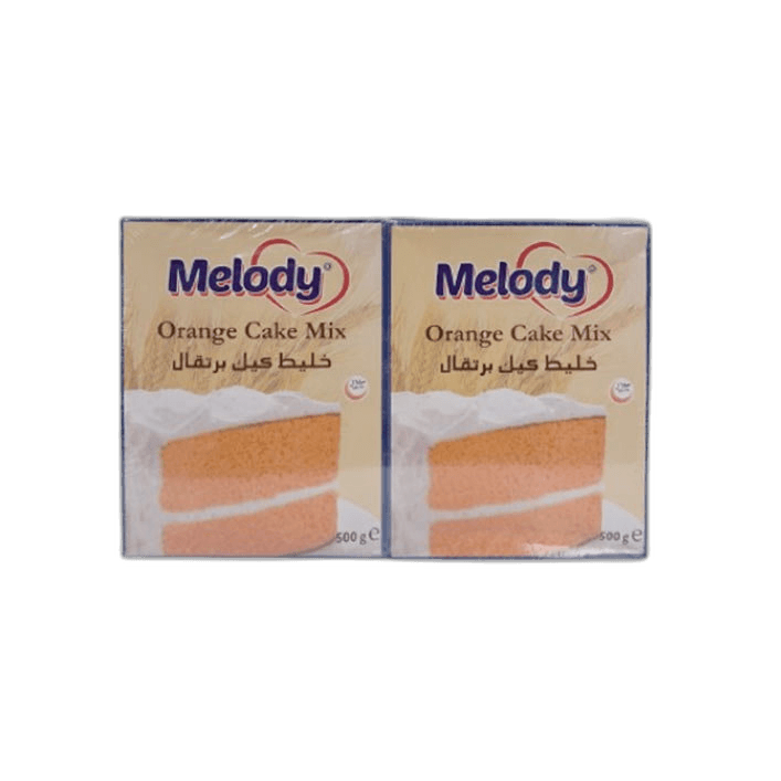 Melody Cake Mix Orange 2 x, 500g