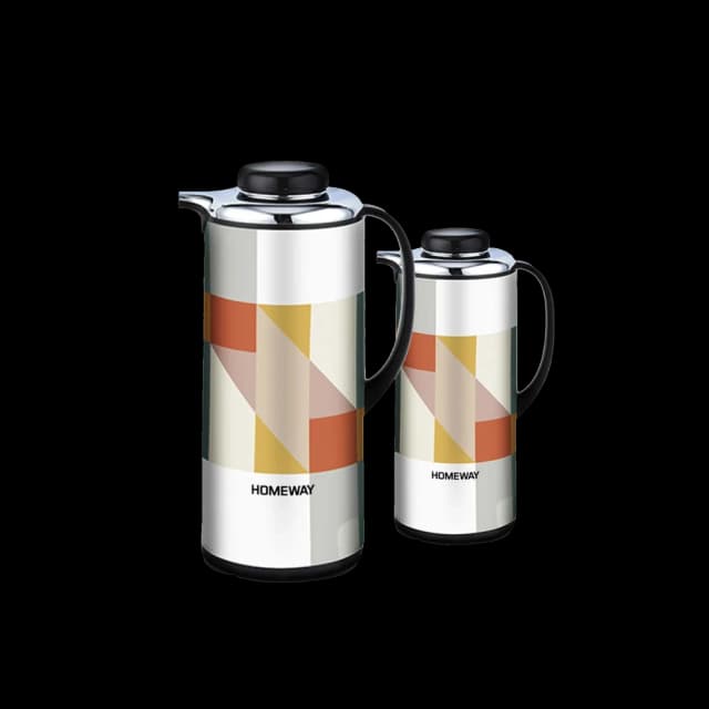 Homeway Hot & Cold Vacuum Flask 2 pcs 1 L & 1.3 L