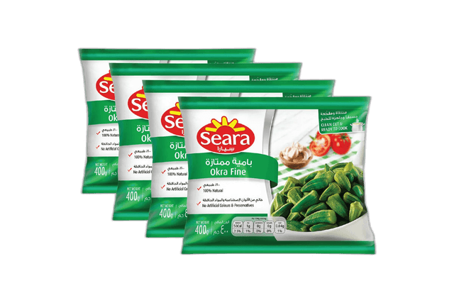 Seara Okra Fine ( 4 x, 400g) 4-Pack